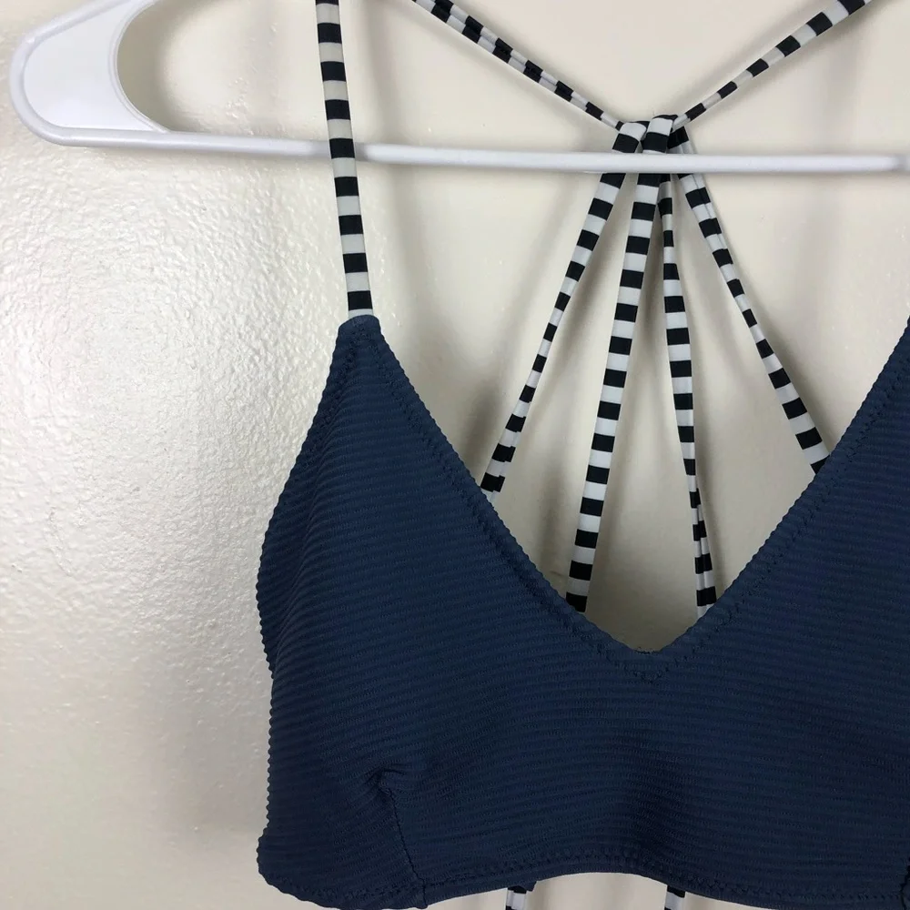 No Brand Stripe Strap Bikini Top - Picture 2 of 4